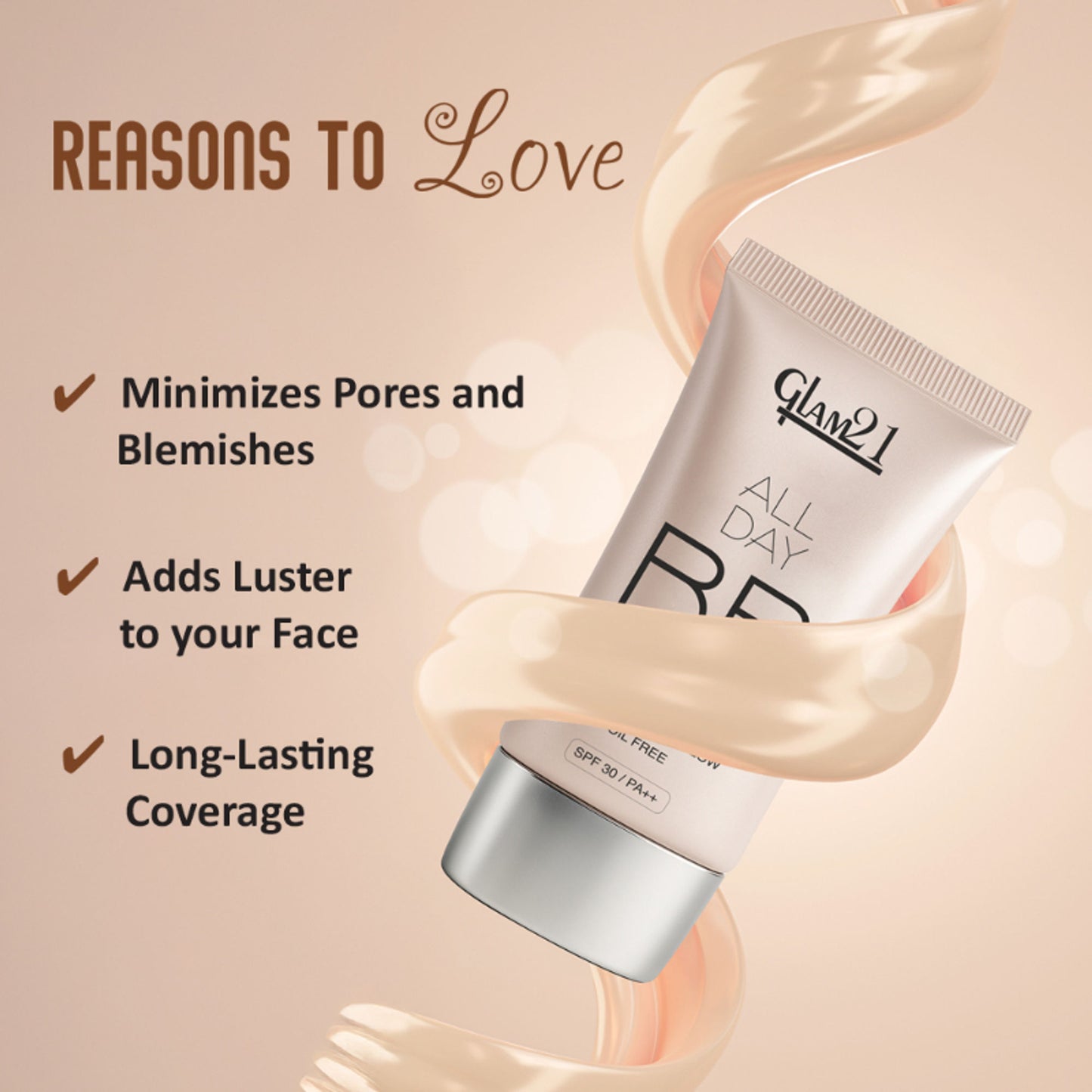 GLAM21 All Day Longlasting BB Cream - Soft Beige