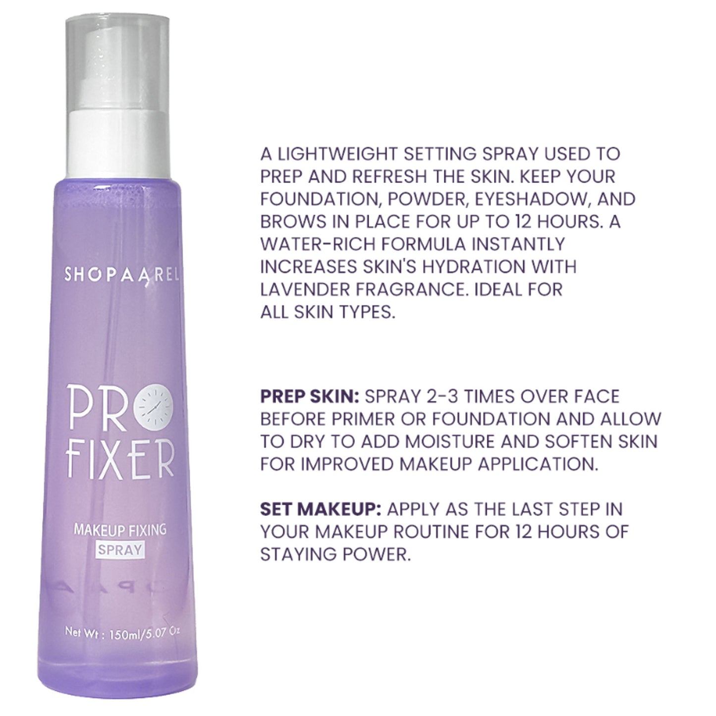 Shopaarel Pro Fixer Makeup Fixing Spray