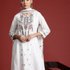 Dhiyona IE Floral Embroidered Thread Work Pure Cotton Kurta with Trousers & With Dupatta