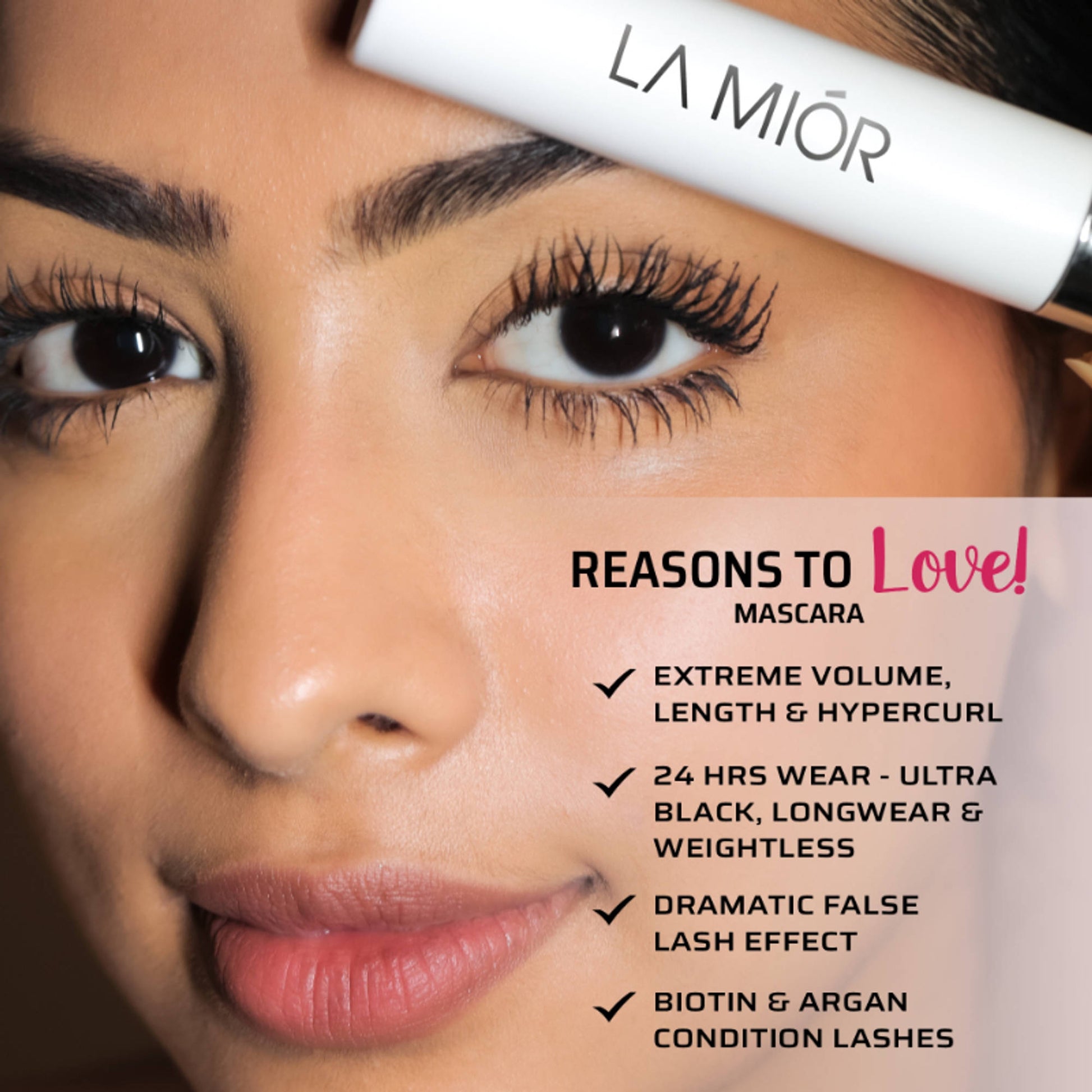 La Mior What The Lash! Mascara & Flexilift Brow Gel Duo - Ultra Black