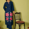 Dhiyona IE Women Floral Embroidered Kurta with Trousers