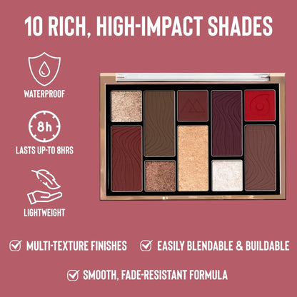 Character 10 Color Eyeshadow Palette - CEP004