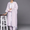 Dhiyona VA Women'sYoke Design Regular Mirror Work Kurta with Trousers & With Dupatta