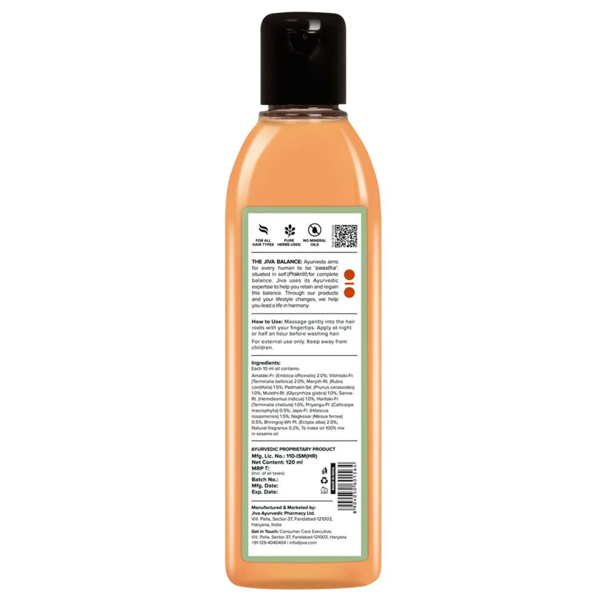 Jiva Ayurveda Bhringraj hair Oil