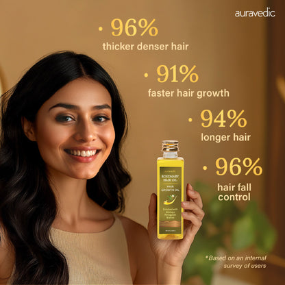 Auravedic Rosemary Hair Oil for Hair Fall with Rosemary Oil for Hair Growth