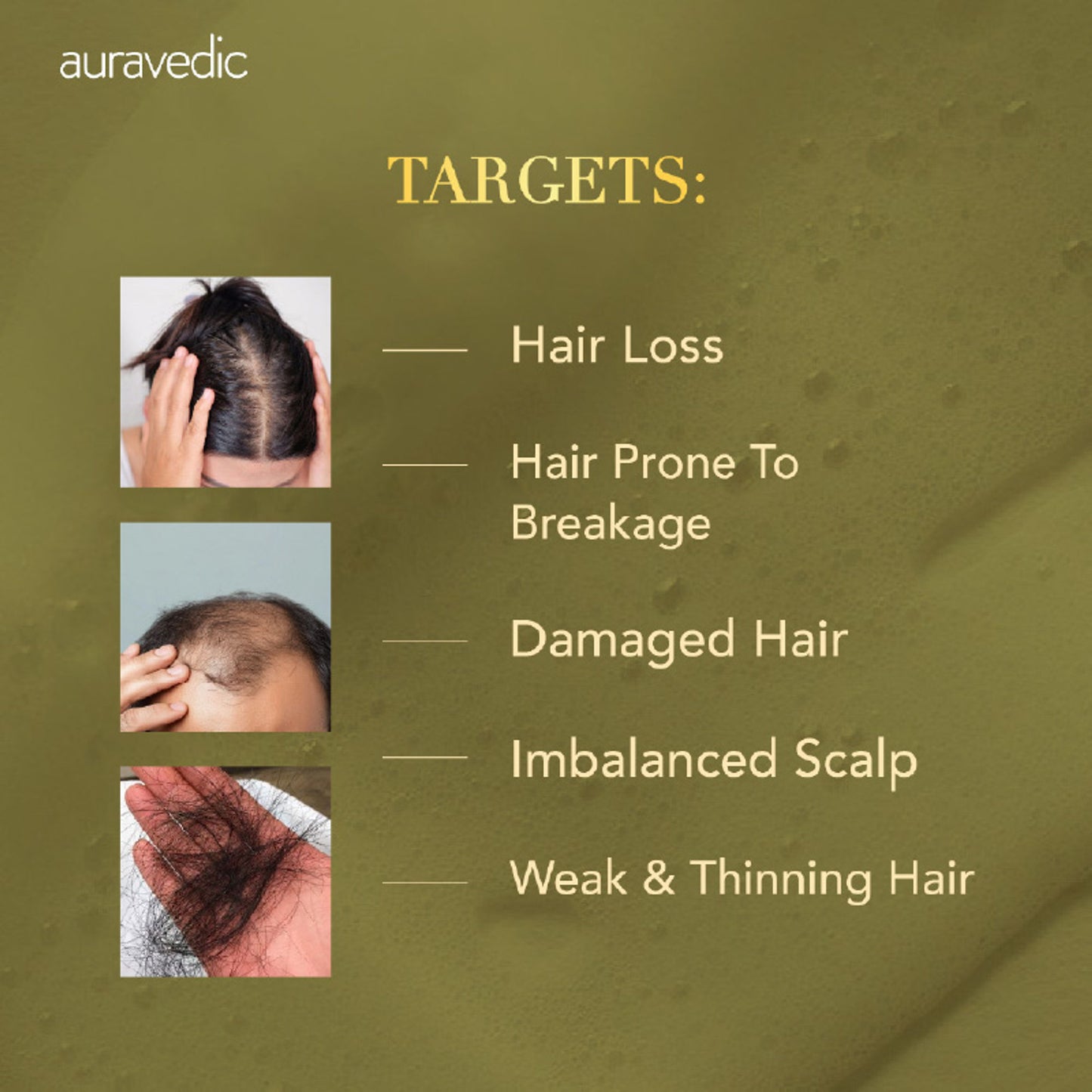 Auravedic Rosemary Shampoo For Hair Growth Anti Hair fall control shampoo