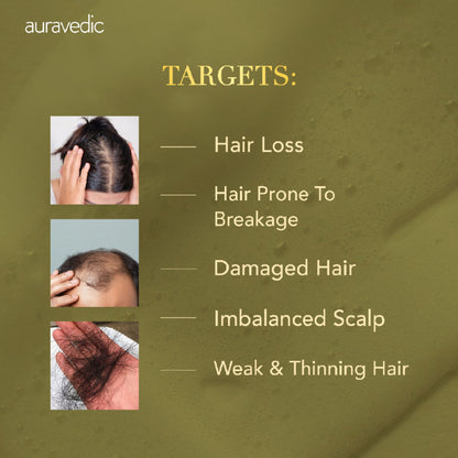 Auravedic Rosemary Shampoo For Hair Growth Anti Hair fall control shampoo