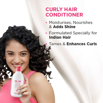BBlunt Curly Hair Conditioner With Coconut Water & Jojoba Oil For Salon Like Curls At Home