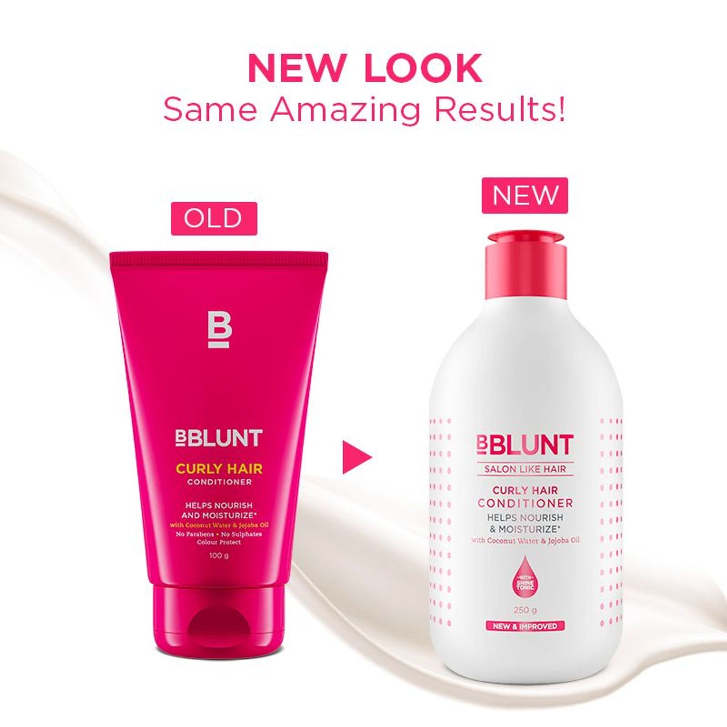 BBlunt Curly Hair Conditioner With Coconut Water & Jojoba Oil For Salon Like Curls At Home