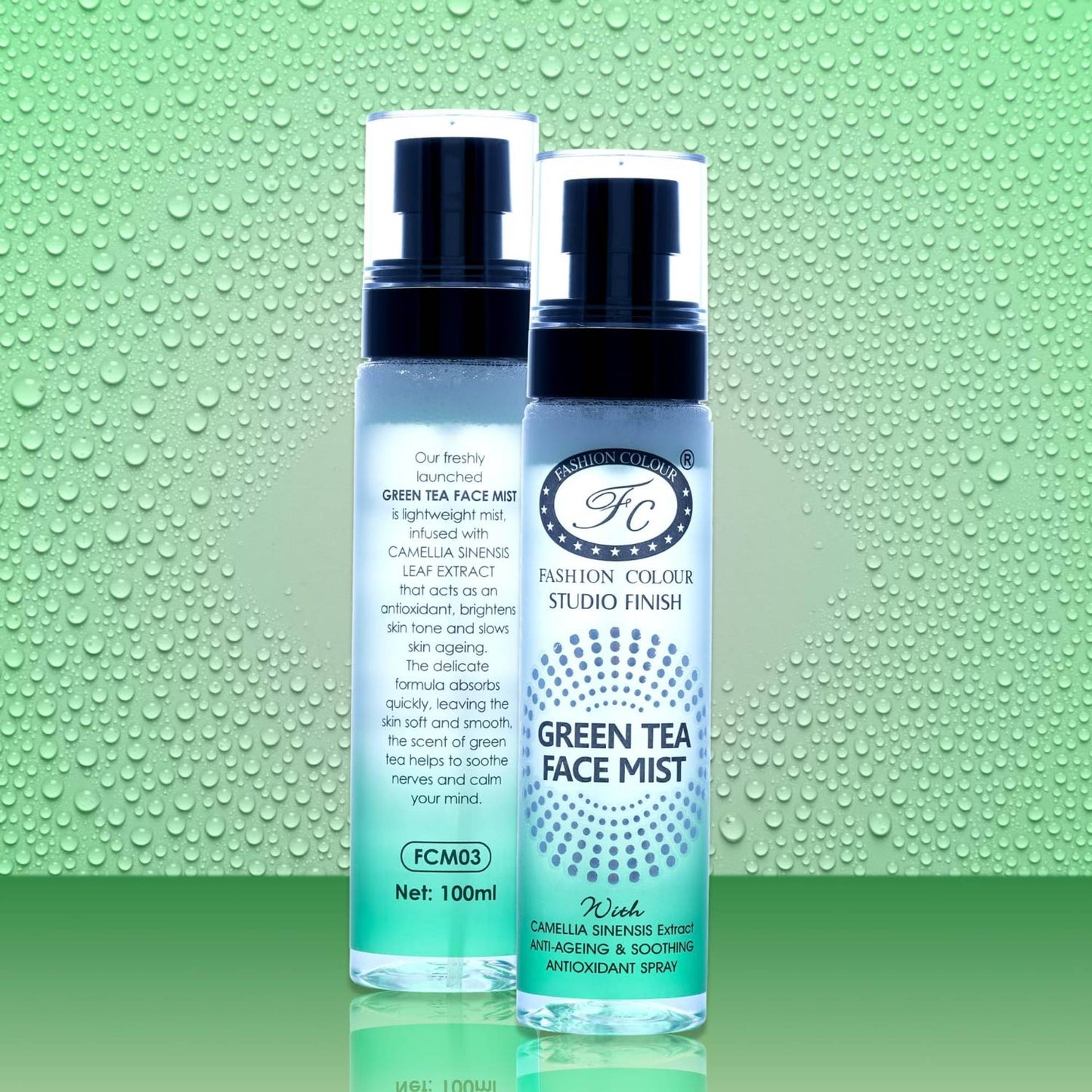 FASHION COLOUR Studio Finish Green Tea Face Mist