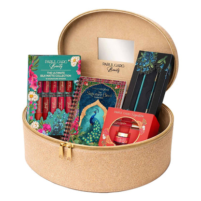 Parul Garg Beauty Bridal Vanity Makeup Kit, 10 Mini Lipsticks, Kajal, Sindoor & 950+ Bindi Book