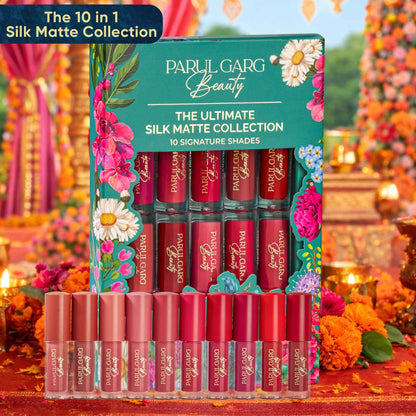 Parul Garg Beauty Bridal Vanity Makeup Kit, 10 Mini Lipsticks, Kajal, Sindoor & 950+ Bindi Book