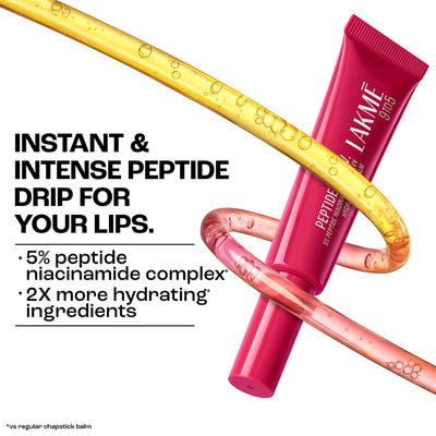 Lakme Peptide Lip I.V. Hydrating Lip Balm - Peptalk Pink