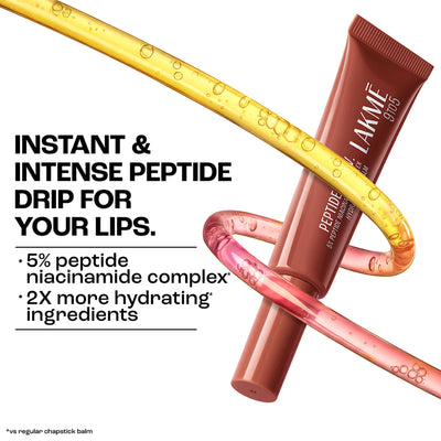 Lakme Peptide Lip I.V. Hydrating Lip Balm - Brown Lip Retreat