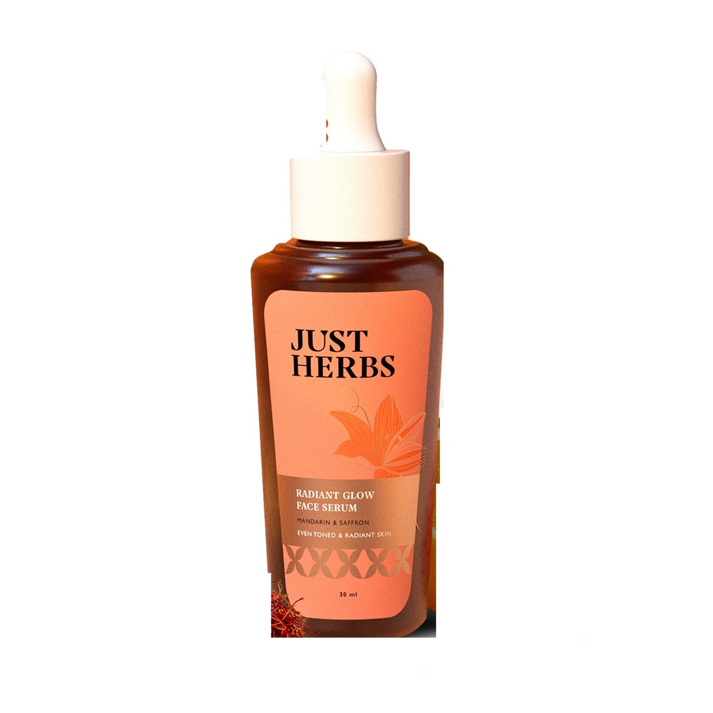 Just Herbs Radiant Glow Face Serum - Mandarin and Saffron
