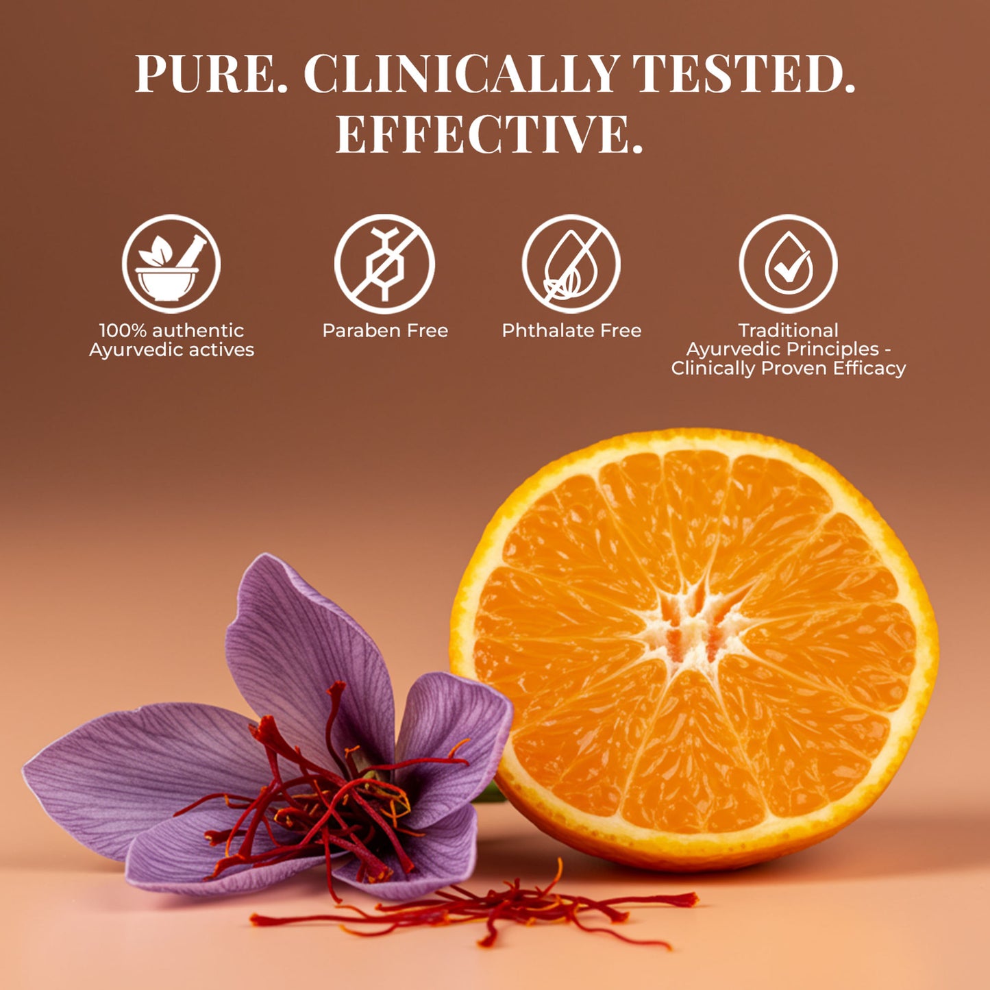 Just Herbs Radiant Glow Face Serum - Mandarin and Saffron