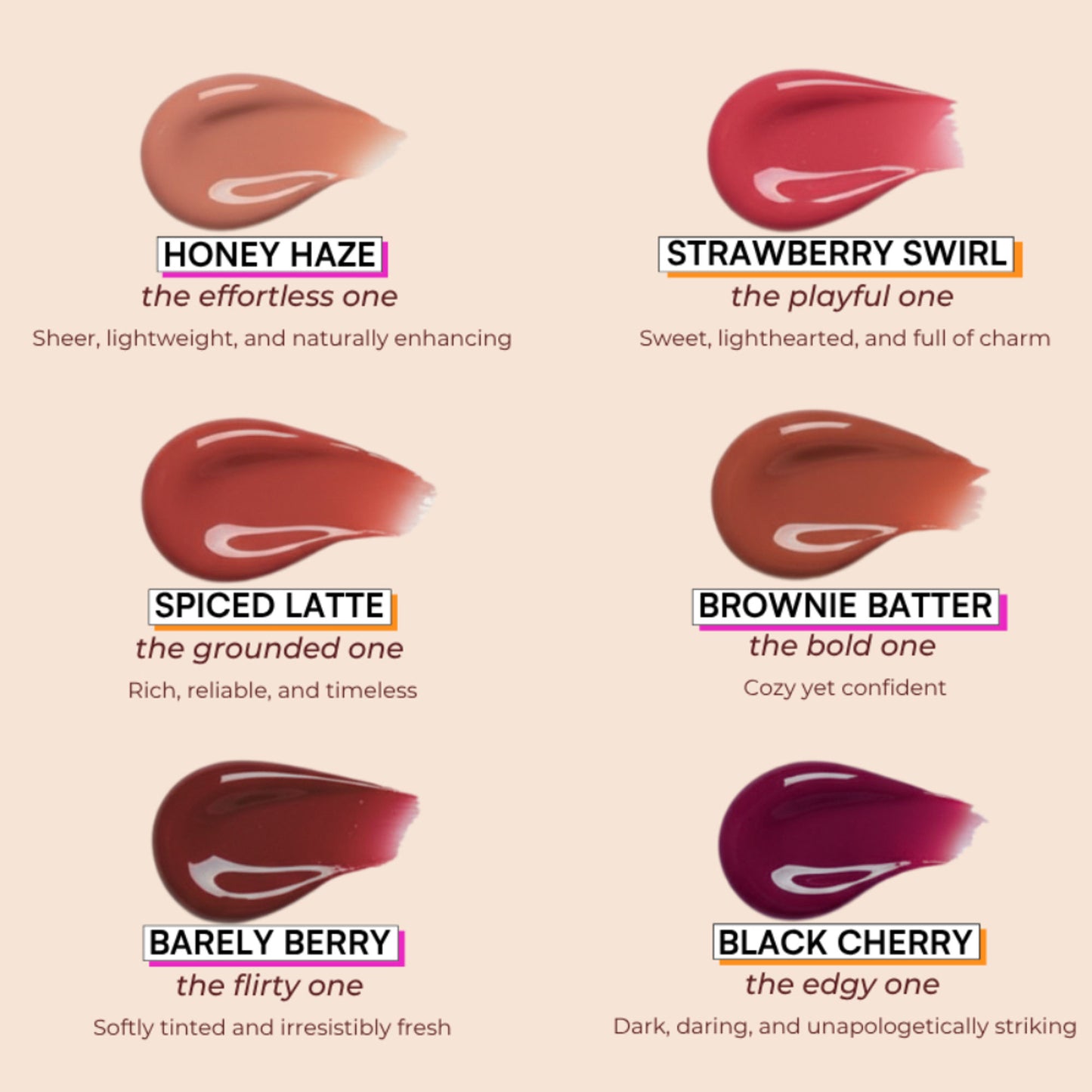 TYPE Beauty Light Up Lip Oil Stick - 605 Brownie Batter