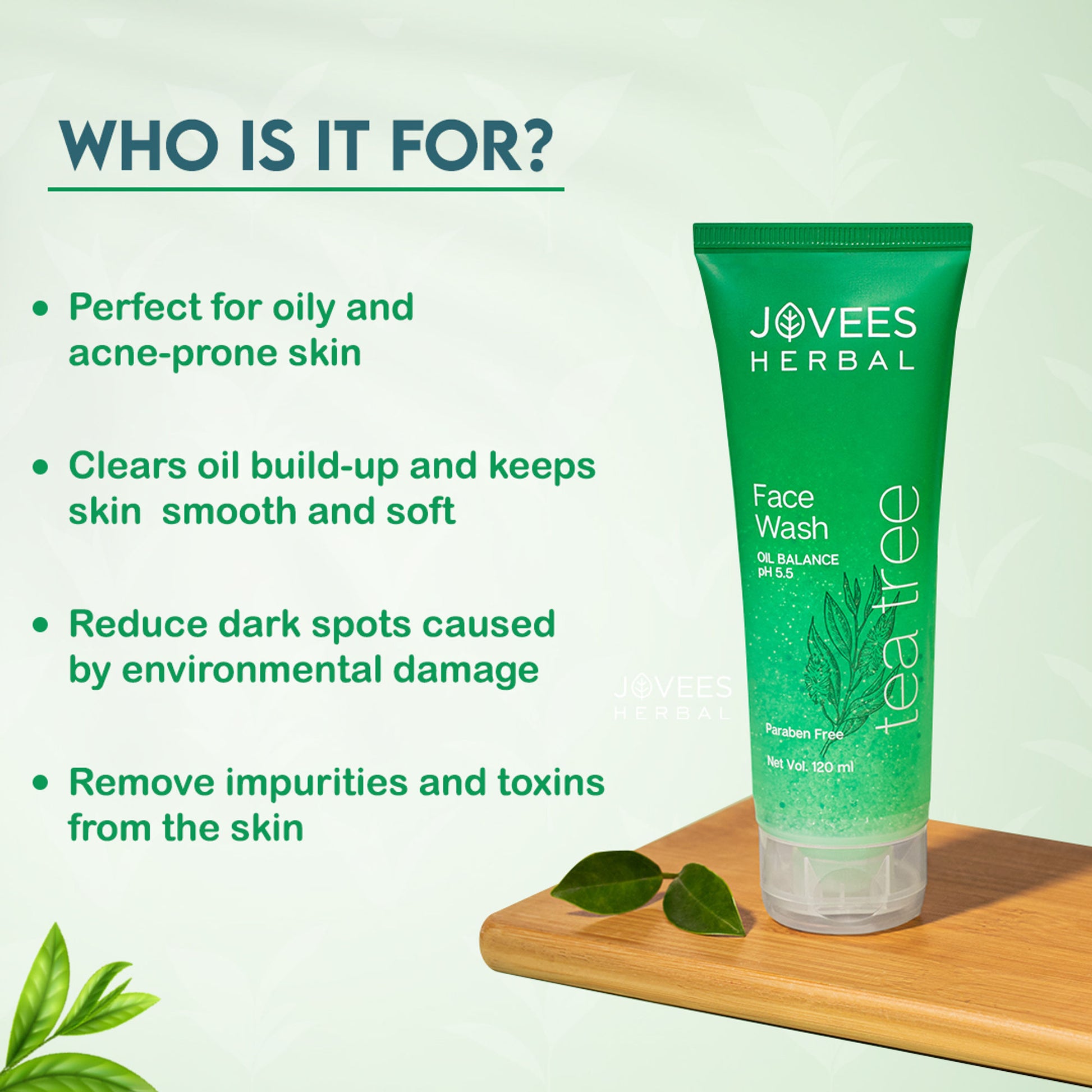 Jovees Herbal Tea Tree Oil Control Face Wash