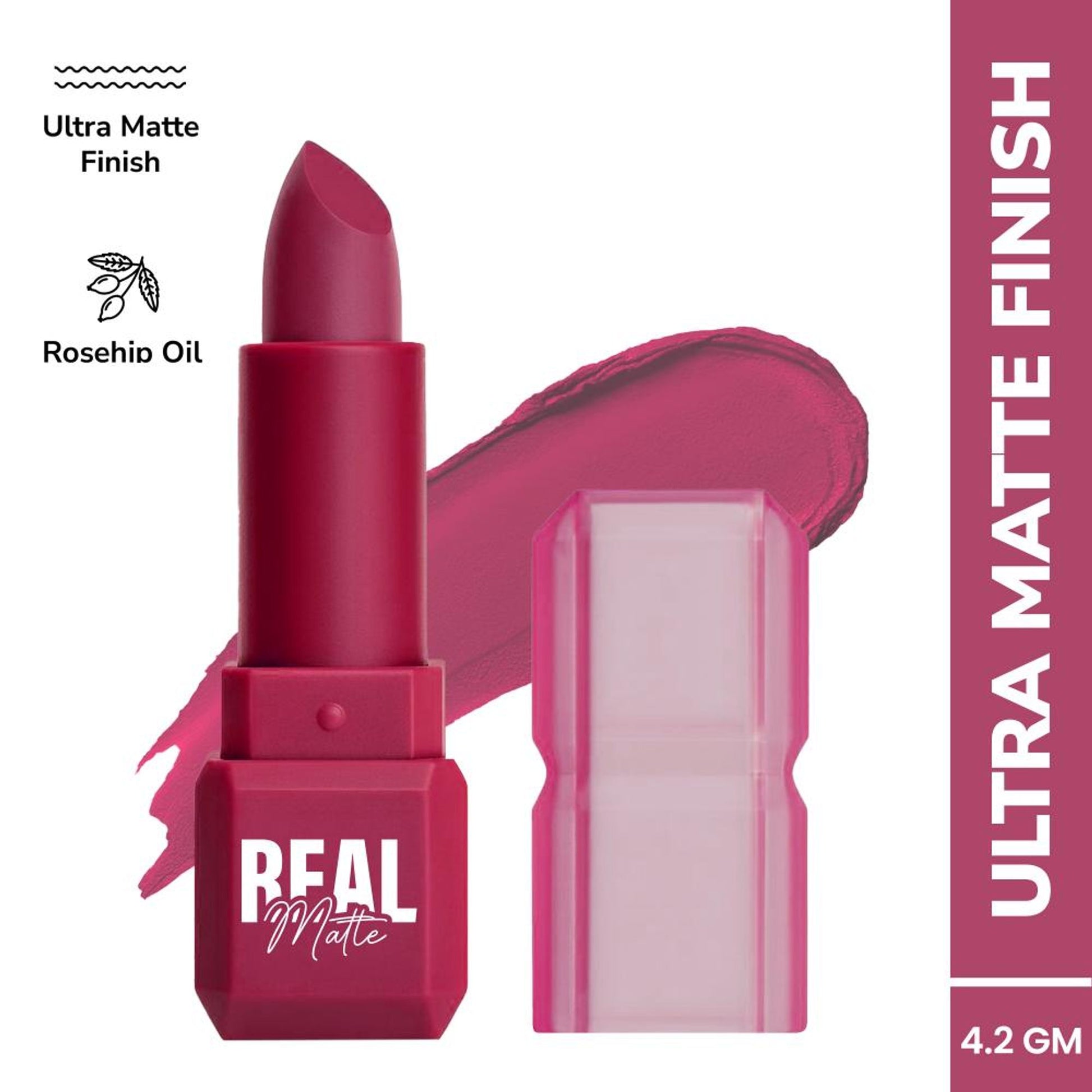 Mila Beauté Real Matte Lipstick Long Lasting & Enriched - 11 Orchid Pink