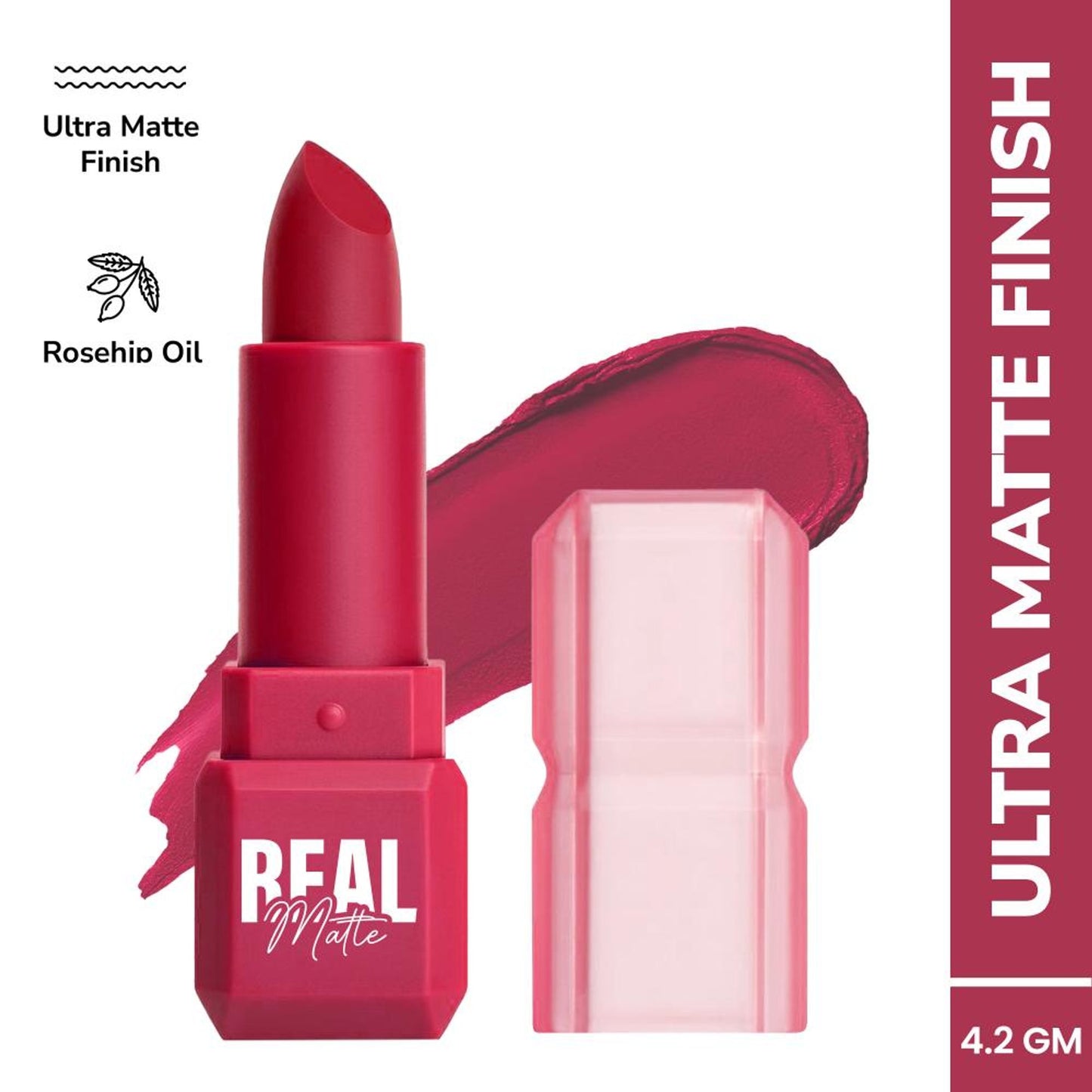 Mila Beauté Real Matte Lipstick Long Lasting & Enriched - 14 Rose Petal
