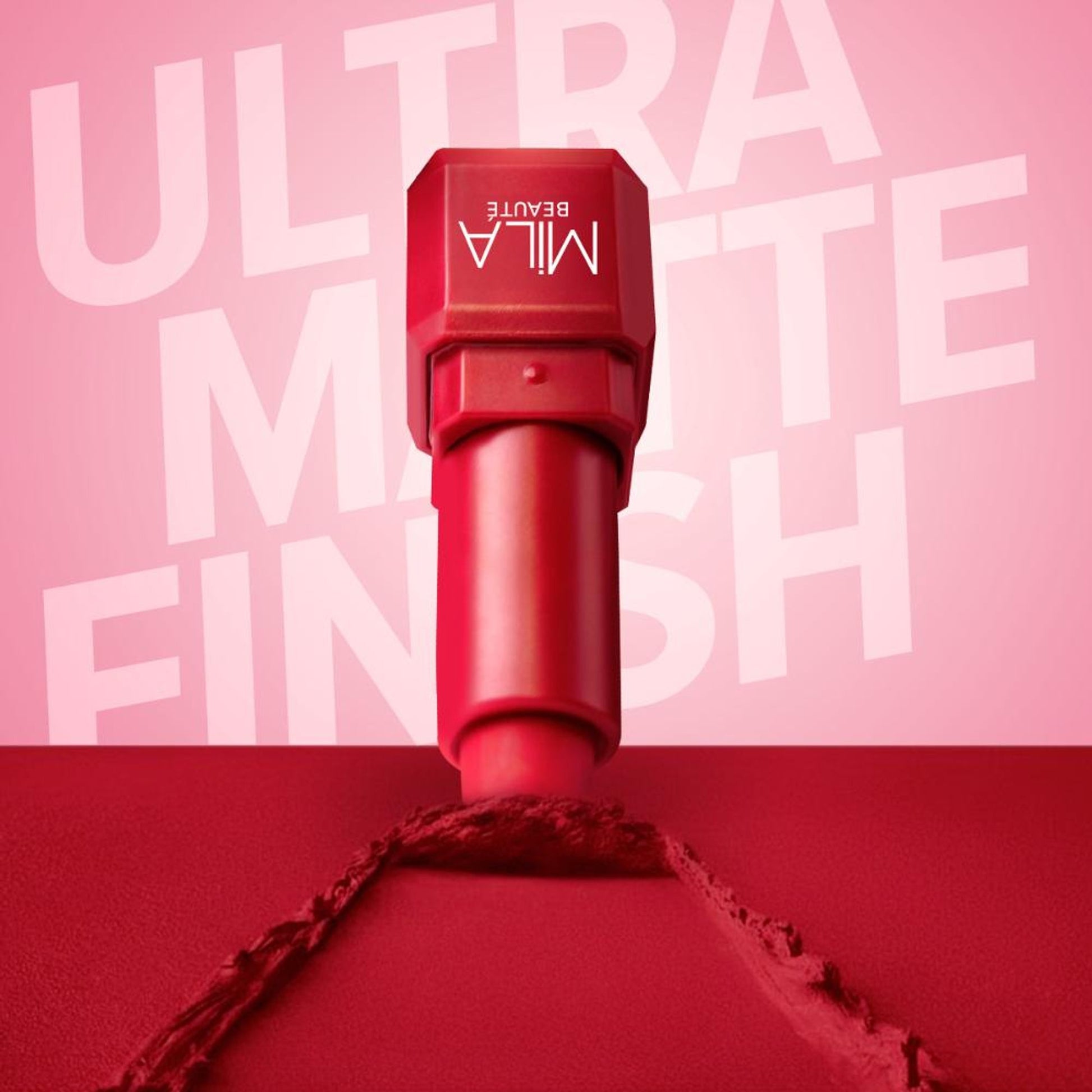 Mila Beauté Real Matte Lipstick Long Lasting & Enriched - 17 Carnation Red