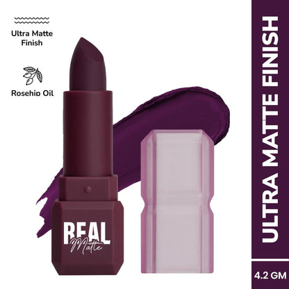 Mila Beauté Real Matte Lipstick Long Lasting & Enriched - 24 Mulberry Sky