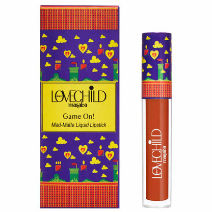 LoveChild Masaba Mad Matte Tranfer-proof Long Lasting Liquid Lipstick, Enriched with Jojoba & Macademia Oil - 07 Bonus