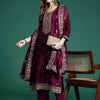 Dhiyona IE Ethnic Motifs Embroidered Sequinned Kurta with Trousers & With Dupatta