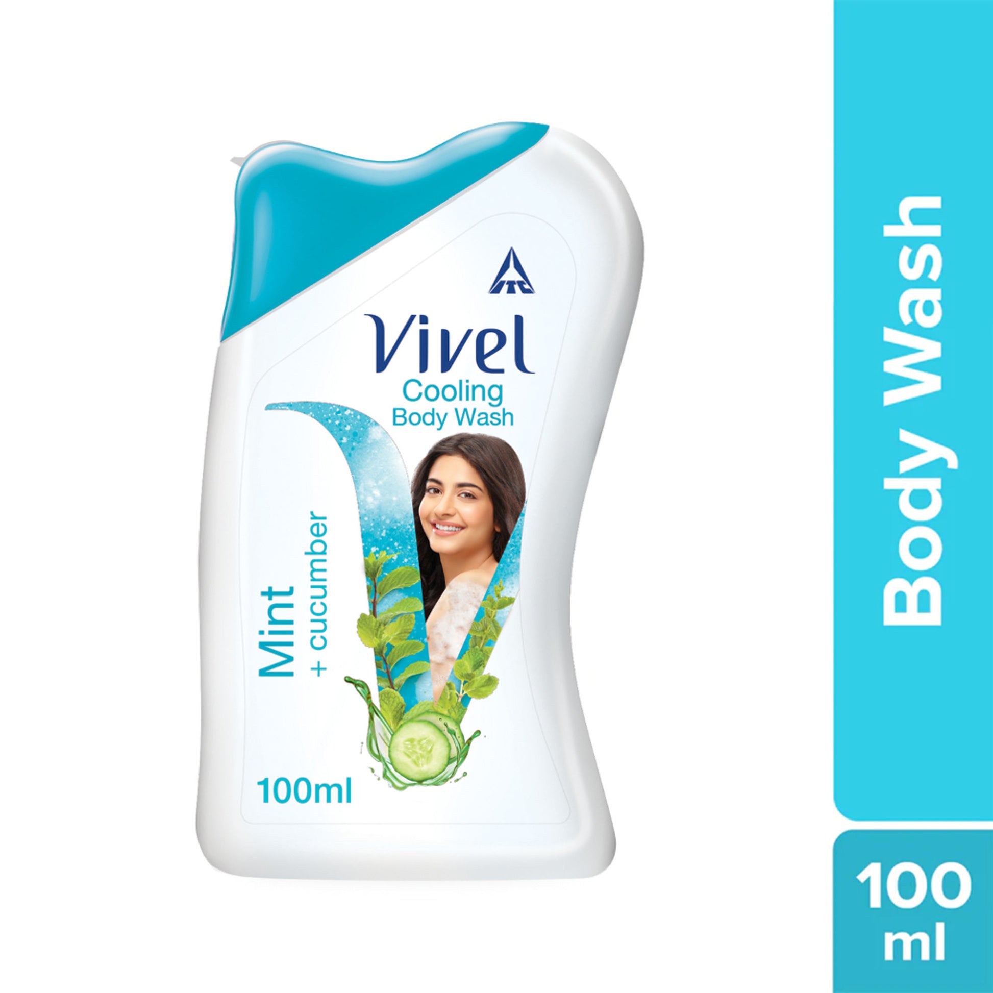 Vivel Body Wash, Mint & Cucumber, Cooling & Moisturising Shower Creme