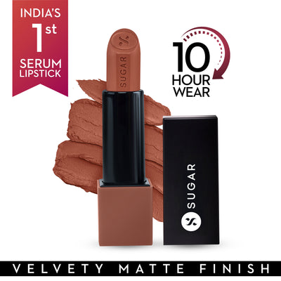SUGAR Glide Peptide Serum Lipstick HA + Vit E Velvet Matte - 03 Sahara Sands