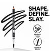 FASHION COLOUR Colour Brow Definer Pencil With Spoolie - Black