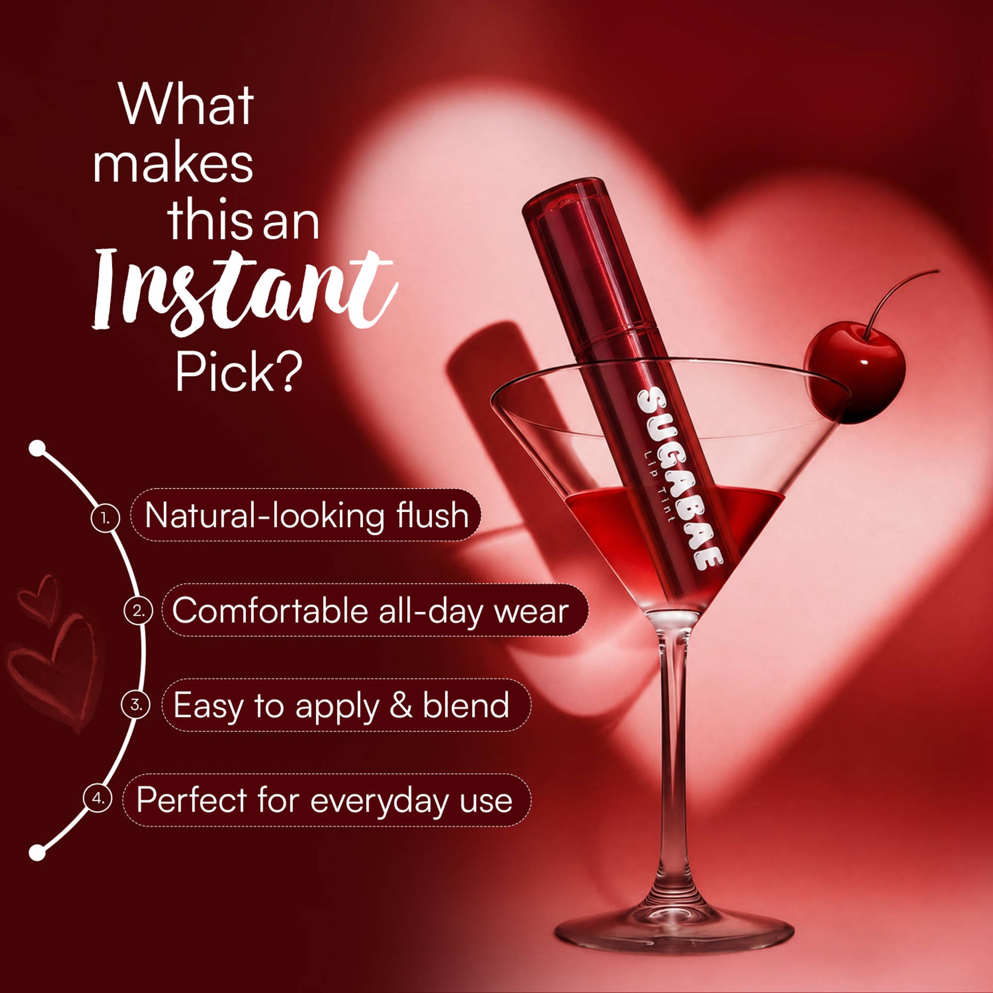 FASHION COLOUR Sugabae Lip Tint - Berry Glace