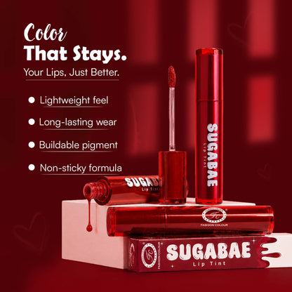 FASHION COLOUR Sugabae Lip Tint - Sunset Coral