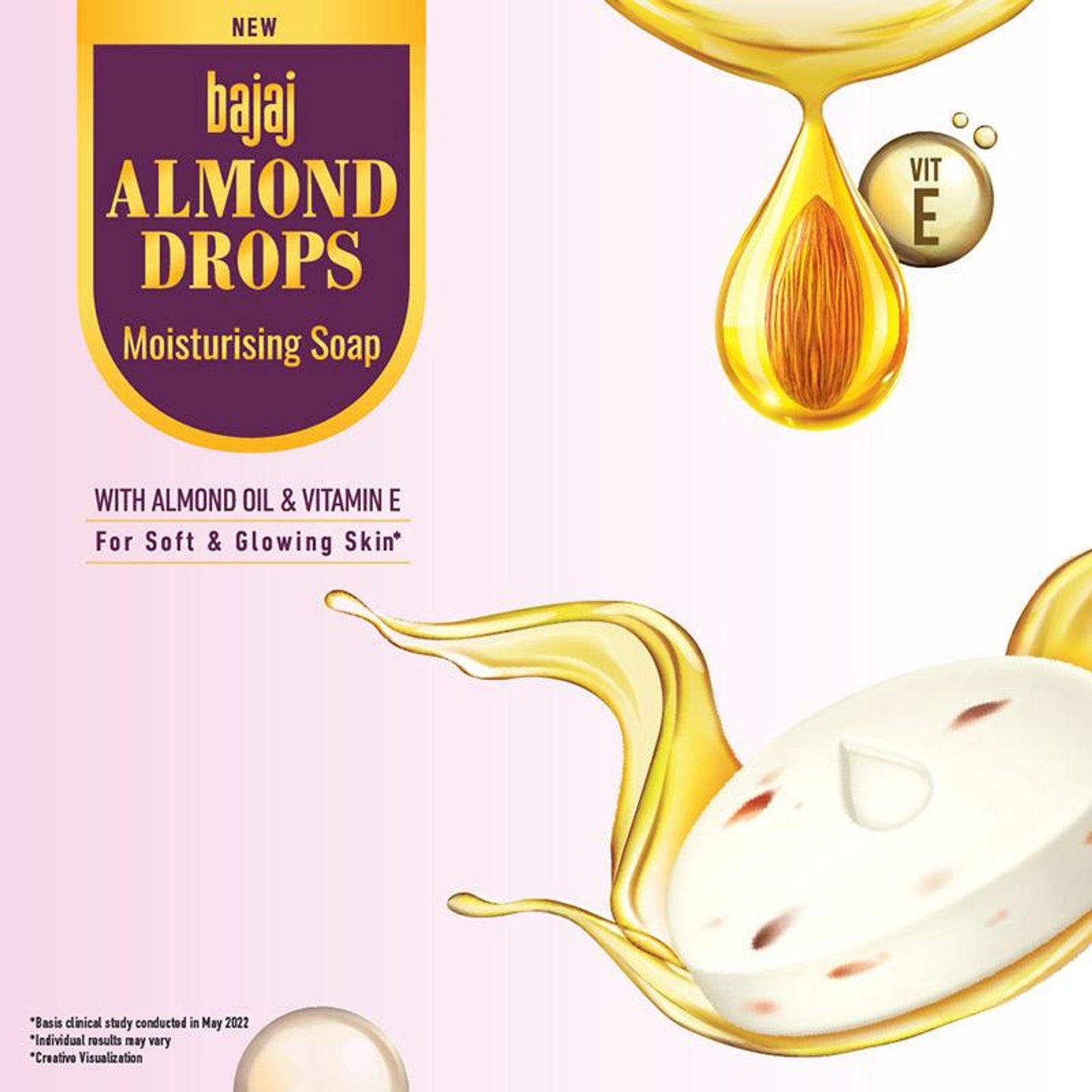 Bajaj Almond Drops Moisturizing Soap - Pack Of 5