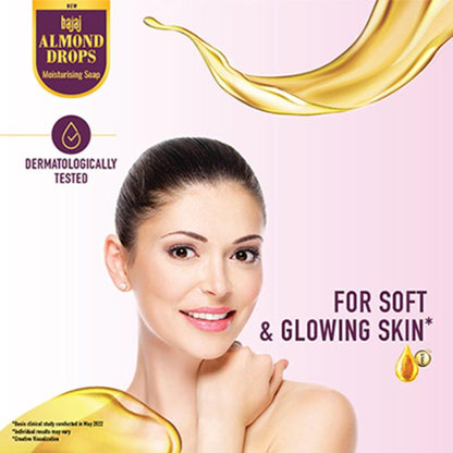 Bajaj Almond Drops Moisturizing Soap - Pack Of 5