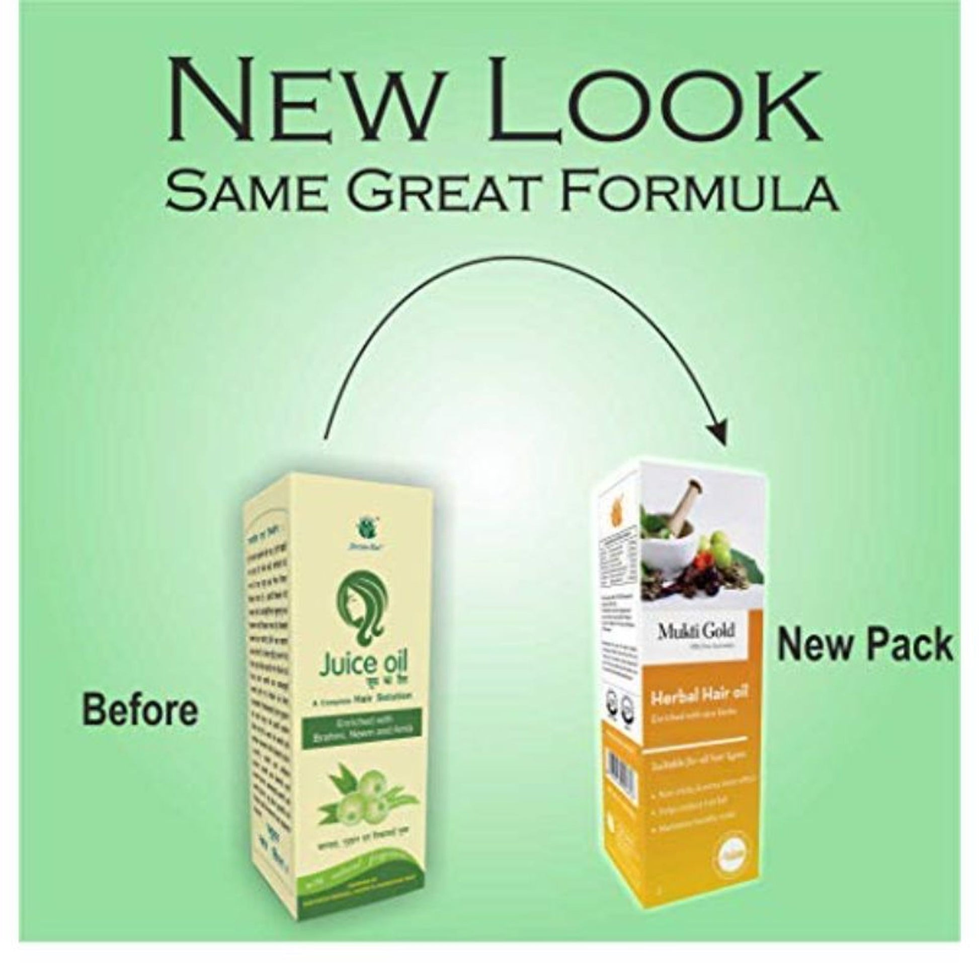 Mukti Gold Herbal Hair Oil Enriched With Rare Herbs - Pack of 4