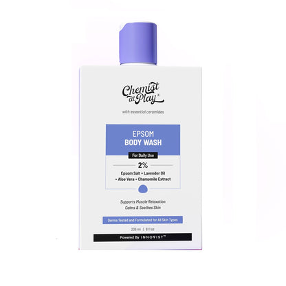 Chemist At Play Epsom Salt Body Wash, Relaxes Muscle Stiffness, Eases Post Workout Soreness