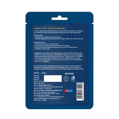 Dr.Batra's Pro+ Hydrafresh Sheet Mask