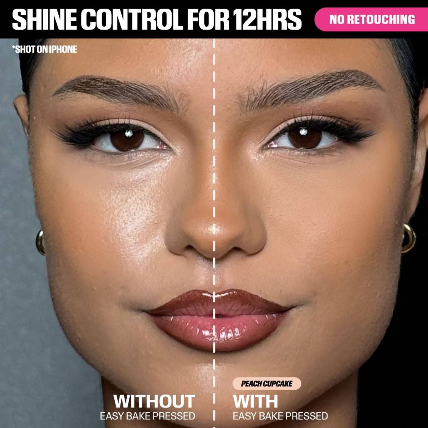 Huda Beauty Easy Bake Airbrush Matte Pressed Setting Powder - Peach Cupcake