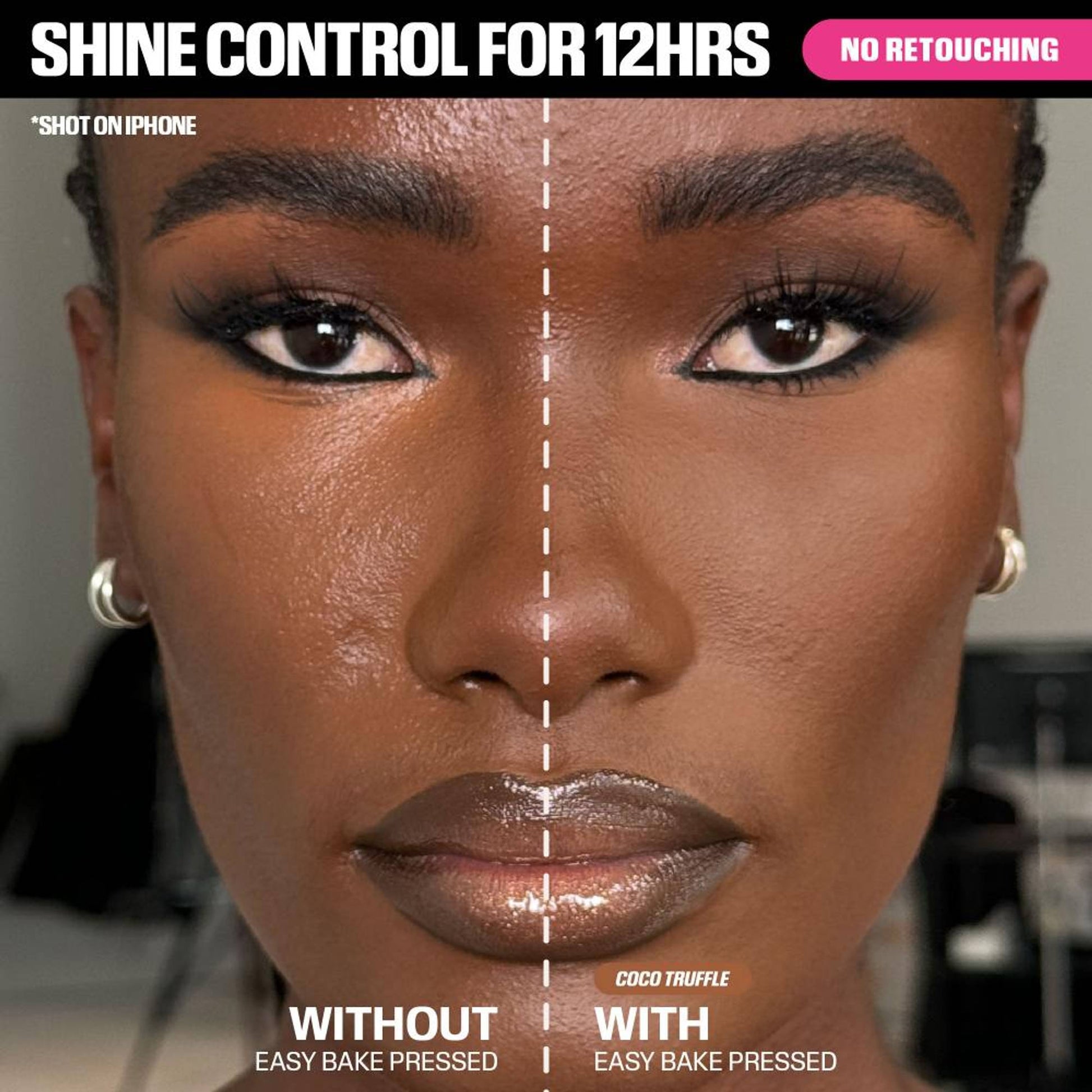 Huda Beauty Easy Bake Airbrush Matte Pressed Setting Powder - Coco Truffle