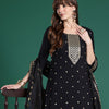 Dhiyona IE Ethnic Motifs Embroidered Kurta with Trousers & Dupatta