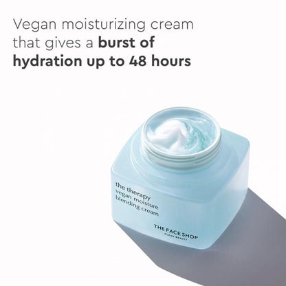 The Face Shop The Therapy Vegan Moisture Blending Cream With Niacinamide, Gives 48Hr Hydration