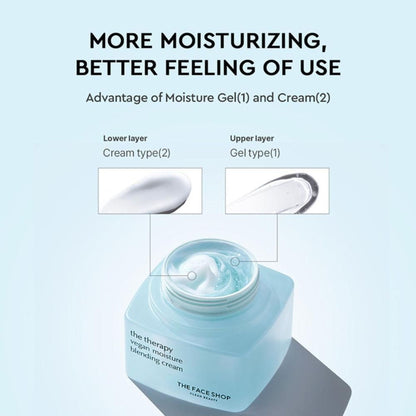 The Face Shop The Therapy Vegan Moisture Blending Cream With Niacinamide, Gives 48Hr Hydration