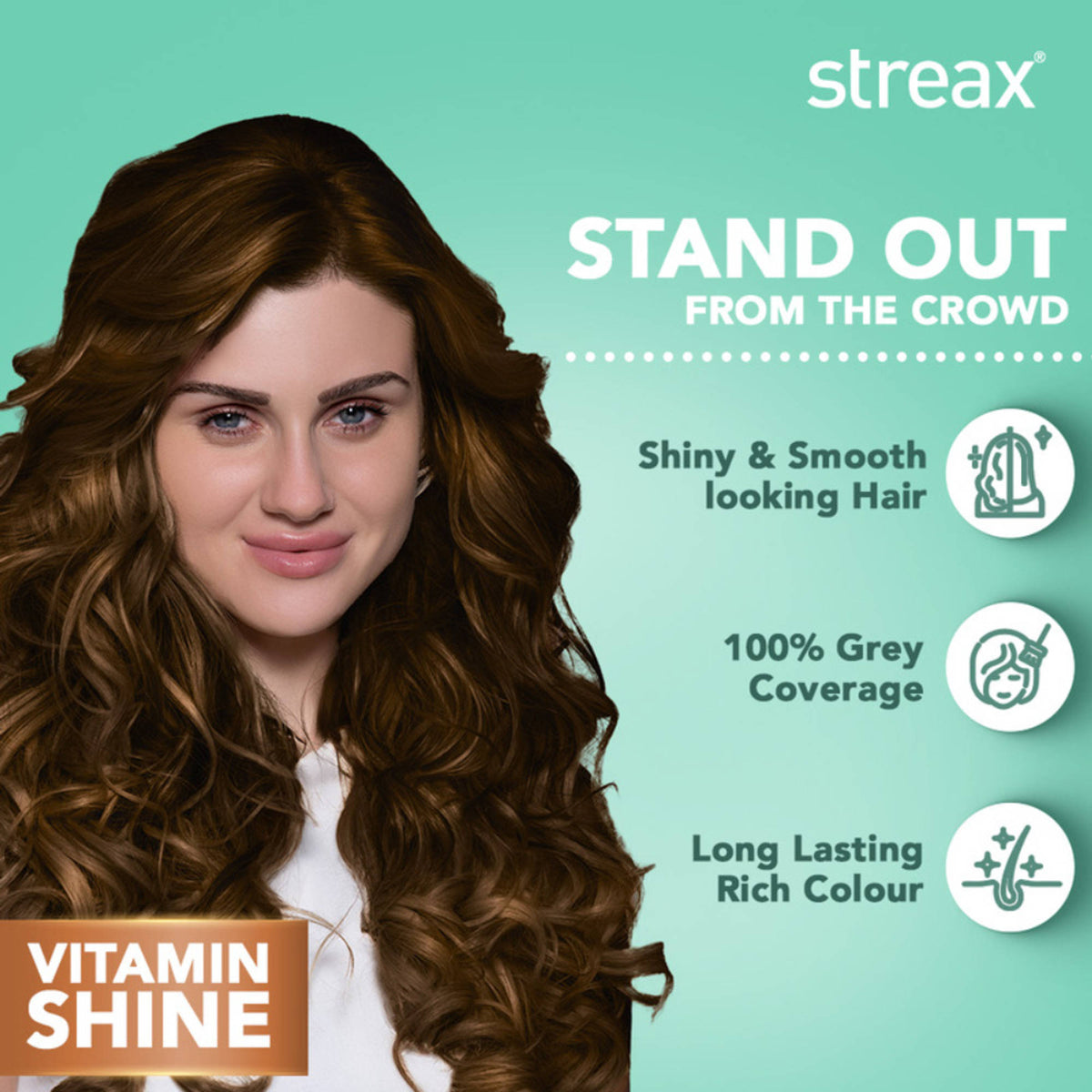 Streax Cream Hair Colour With 100% Grey Coverage & No Ammonia Pack of 5 - 7.3 Golden Blonde