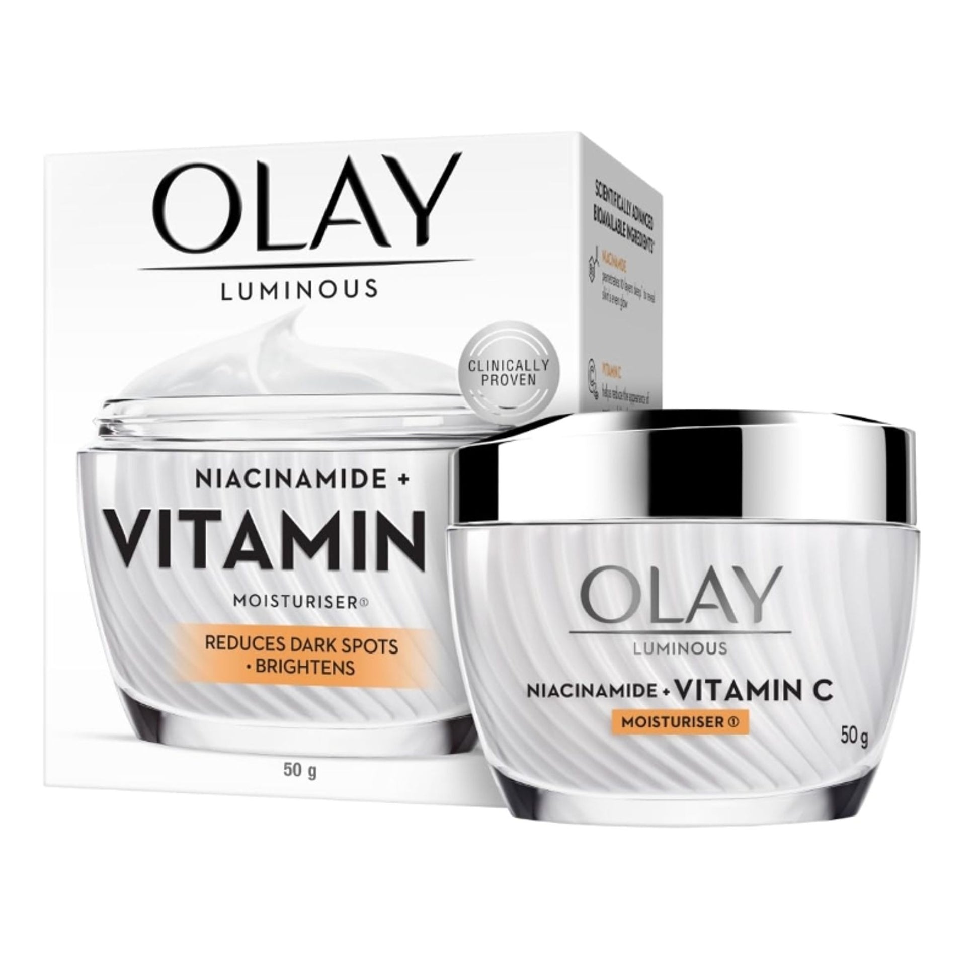 Olay Luminous Niacinamide and Vitamin C Moisturiser