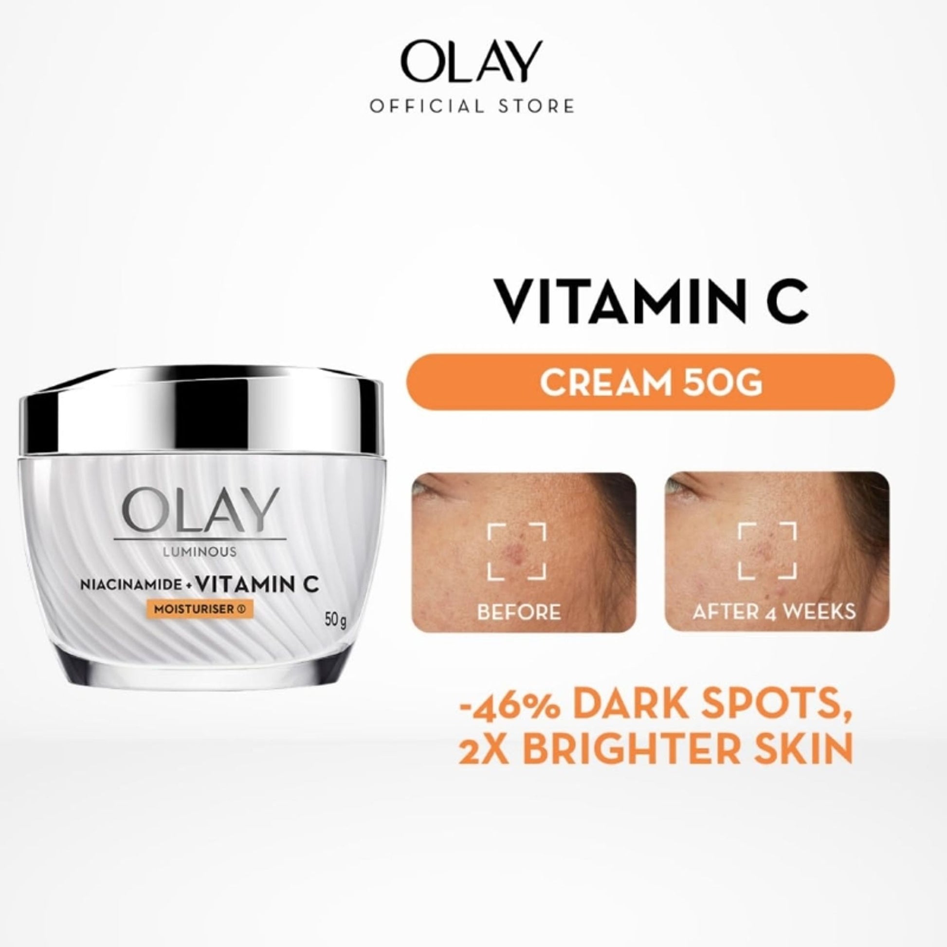 Olay Luminous Niacinamide and Vitamin C Moisturiser