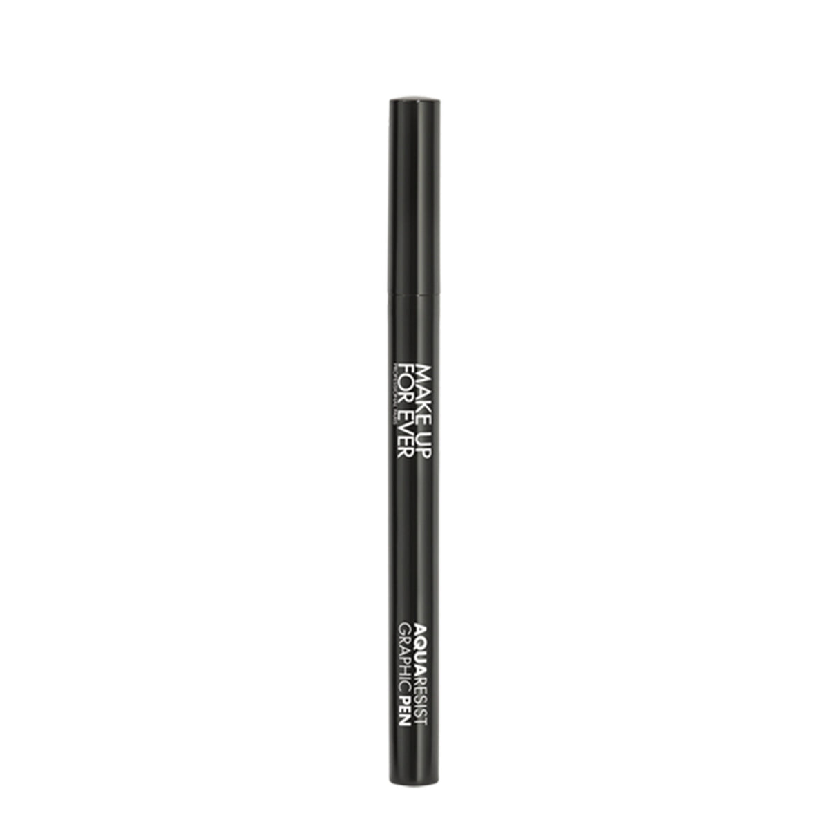 MAKE UP FOR EVER Aqua Resist Graphic Pen in black, a precise waterproof eyeliner pen with a fine tip for detailed makeup application.