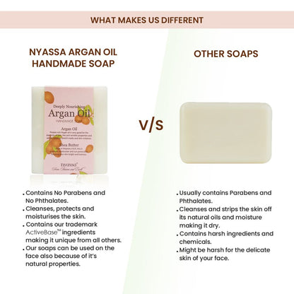 Nyassa Argan Oil Soap | Argan & Shea Butter | Moisturizing, Nourishing, Natural | 150g