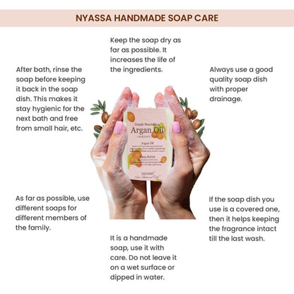 Nyassa Argan Oil Soap | Argan & Shea Butter | Moisturizing, Nourishing, Natural | 150g