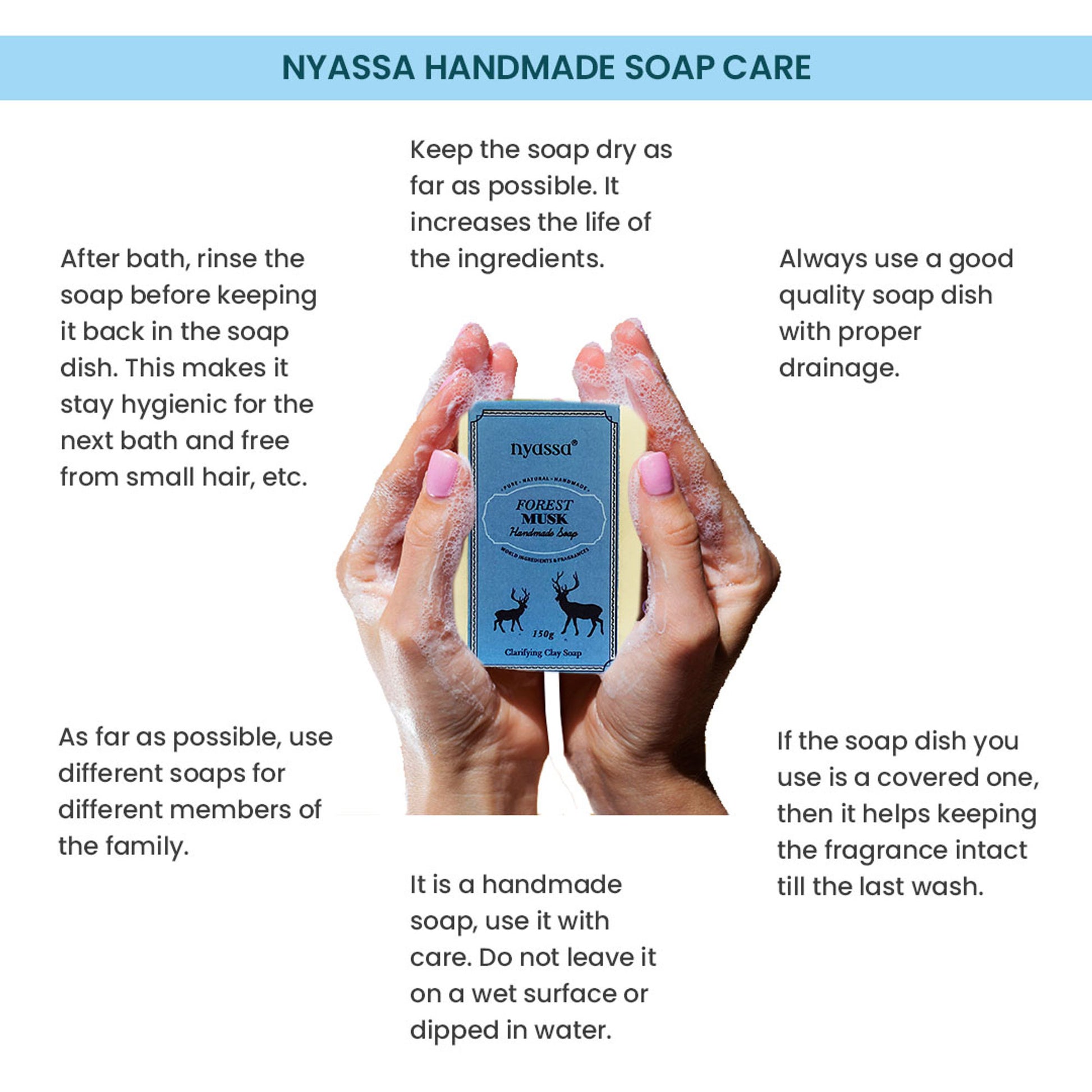 Nyassa Forest Musk Soap | Honeysuckle & Almond Oil | Musky Fragrance | All Skin Types | 150g